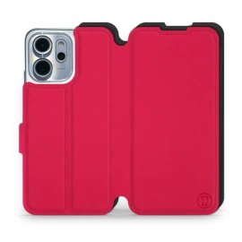 Hülle für OPPO Reno 14 F 5G - Farbe Rot mit Schwarz