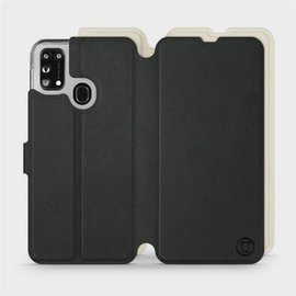 Hülle für Samsung Galaxy M31 - Farbe Schwarz mit Platin