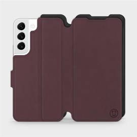 Hülle für Samsung Galaxy S22 - Farbe Burgund mit Schwarz