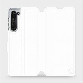 Hülle für Motorola Edge - Farbe White&Orange