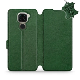 Hülle für Xiaomi Redmi Note 9 - Farbe Green Leather