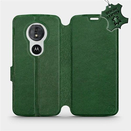 Hülle für Motorola Moto G6 Play - Farbe Green Leather