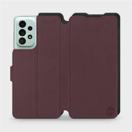 Hülle für Samsung Galaxy A33 5G - Farbe Burgund mit Schwarz