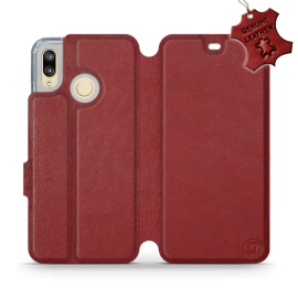 Hülle für Huawei P20 Lite - Farbe Dark Red Leather