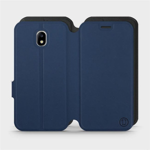 Hülle für Samsung Galaxy J3 2017 - Farbe Marine mit Schwarz