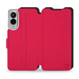 Hülle für Samsung Galaxy S25 Edge - Farbe Rot mit Schwarz