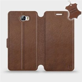 Hülle für Huawei Y5 II - Farbe Brown Leather