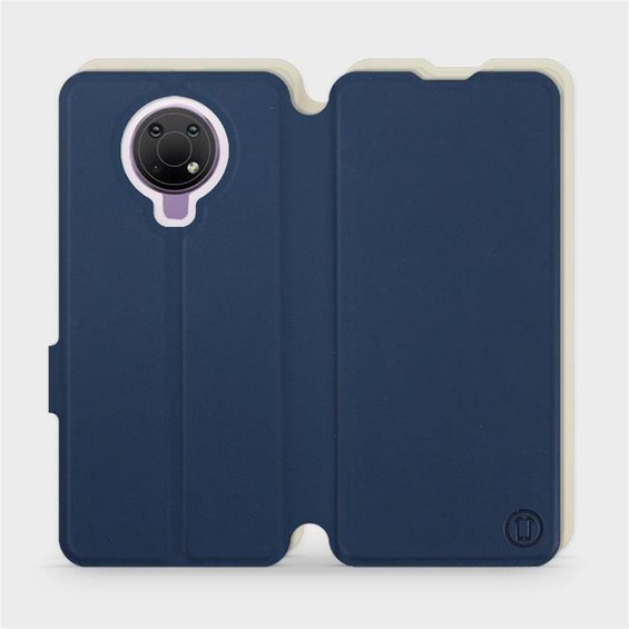 Hülle für Nokia G10 - Farbe Marineblau mit Platin