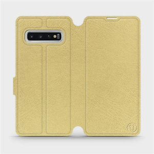 Hülle für Samsung Galaxy S10 - Farbe Gold&Orange