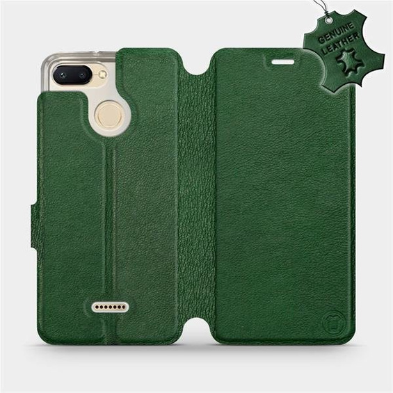 Hülle für Xiaomi Redmi 6 - Farbe Green Leather