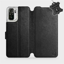 Hülle für Xiaomi Redmi Note 10 - Farbe Black Leather