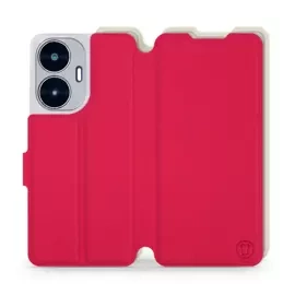 Hülle für Realme C55 - Farbe Rot mit Platin