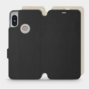 Hülle für Xiaomi Redmi Note 5 - Farbe Schwarz mit Platin