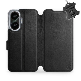 Hülle für Xiaomi POCO F7 - Farbe Black Leather