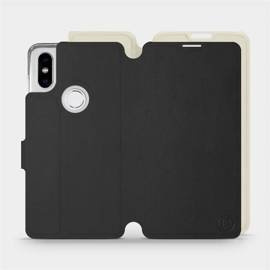 Hülle für Xiaomi Mi Mix 2S - Farbe Schwarz mit Platin