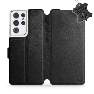 Hülle für Samsung Galaxy S21 Ultra - Farbe Black Leather