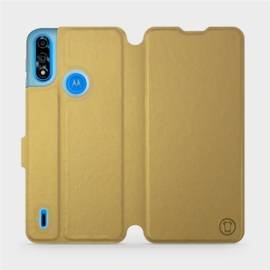 Hülle für Motorola Moto E7i Power - Farbe Gold&Gray