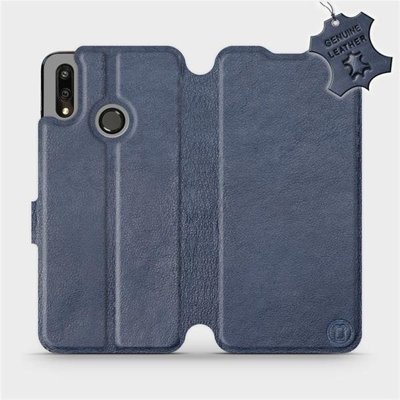 Hülle für Huawei P Smart 2019 - Farbe Blue Leather