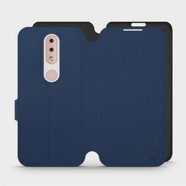 Hülle für Nokia 4.2 - Farbe Marine mit Schwarz