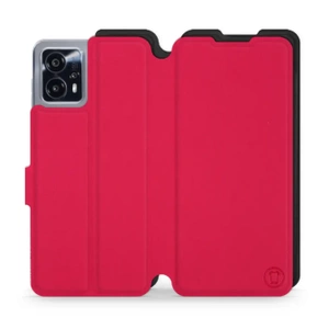 Hülle für Motorola Moto G13 - Farbe Rot mit Schwarz