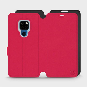 Hülle für Huawei Mate 20 - Farbe Rot mit Schwarz