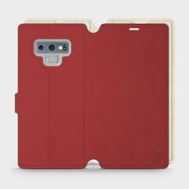 Hülle für Samsung Galaxy Note 9 - Farbe Dunkelrot mit Platin