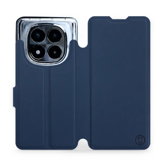 Hülle für Xiaomi Redmi Note 14 Pro 5G - Farbe Marineblau mit Platin