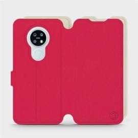 Hülle für Nokia 6.2 - Farbe Rot mit Platin