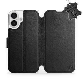 Hülle für Apple iPhone 16 - Farbe Black Leather