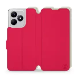 Hülle für Realme C53 - Farbe Rot mit Platin