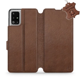 Hülle für Samsung Galaxy M51 - Farbe Brown Leather