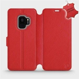 Hülle für Samsung Galaxy S9 - Farbe Red Leather