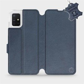 Hülle für Samsung Galaxy A51 - Farbe Blue Leather