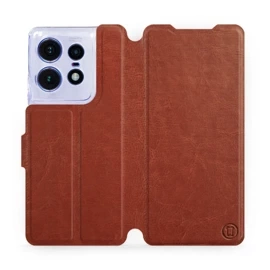 Hülle für Motorola Edge 50 Pro - Farbe Brown&Gray