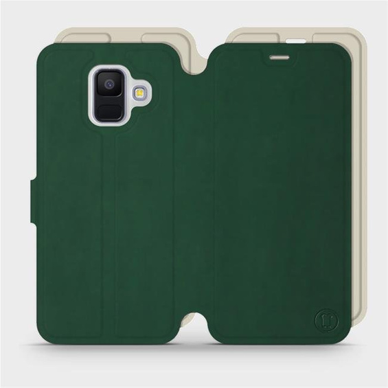 Hülle für Samsung Galaxy A6 2018 - Farbe Grün mit Platin