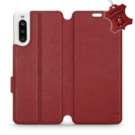 Hülle für Sony Xperia 10 II - Farbe Dark Red Leather