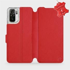 Hülle für Xiaomi Redmi Note 10s - Farbe Red Leather