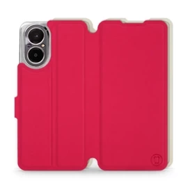 Hülle für Realme C67 4G - Farbe Rot mit Platin