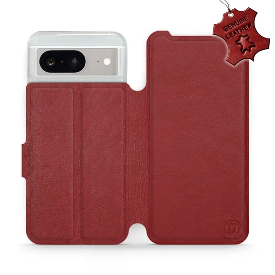 Hülle für Google Pixel 8 - Farbe Dark Red Leather