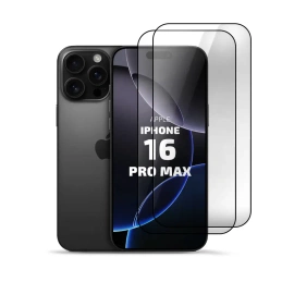 2er Set Panzerglas Clear für Apple iPhone 16 Pro Max