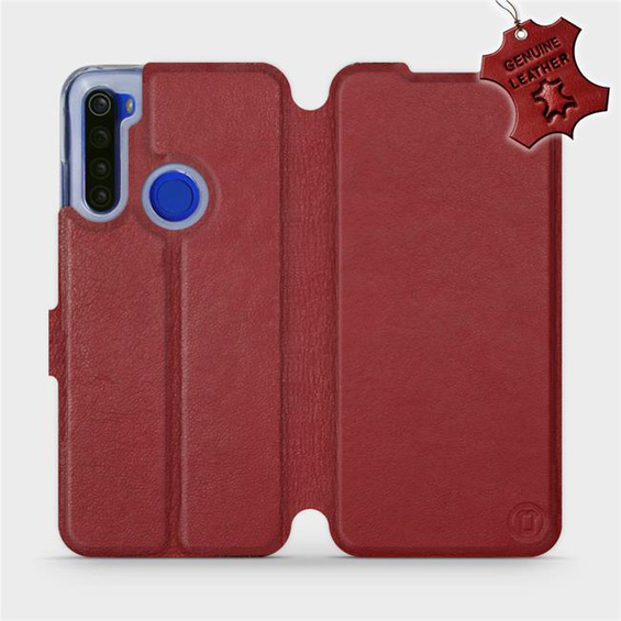 Hülle für Xiaomi Redmi Note 8T - Farbe Dark Red Leather
