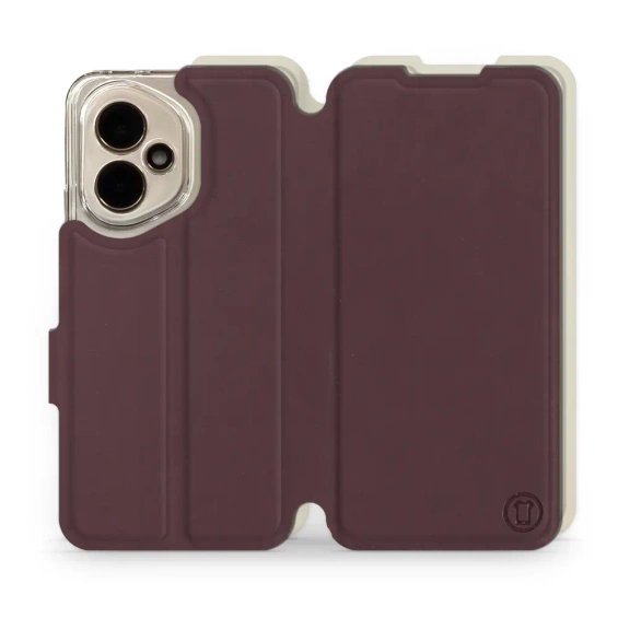 Hülle für Huawei Honor 400 - Farbe Burgund mit Platin