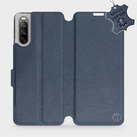 Hülle für Sony Xperia 10 III - Farbe Blue Leather