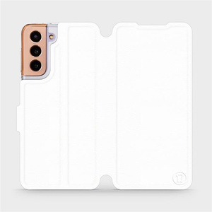 Hülle für Samsung Galaxy S21 - Farbe White&Orange