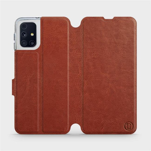 Hülle für Samsung Galaxy M31s - Farbe Brown&Orange