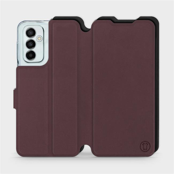 Hülle für Samsung Galaxy M23 5G - Farbe Burgund mit Schwarz