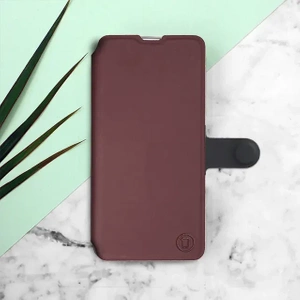 Hülle für Samsung Galaxy A25 5G - Farbe Burgund mit Schwarz