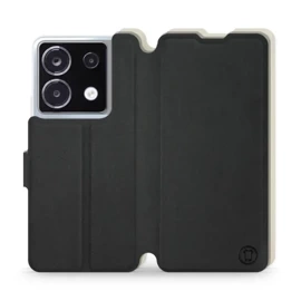 Hülle für Xiaomi POCO X6 - Farbe Schwarz mit Platin