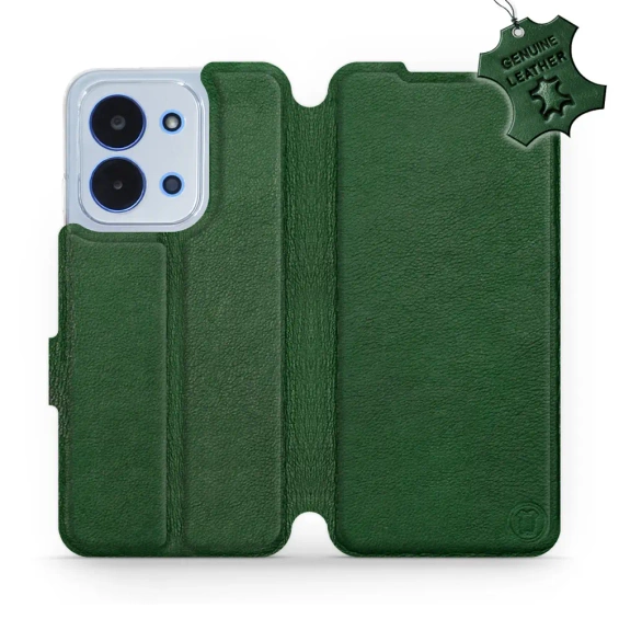 Hülle für Xiaomi Redmi 15C - Farbe Green Leather