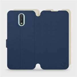 Hülle für Nokia 2.3 - Farbe Marineblau mit Platin